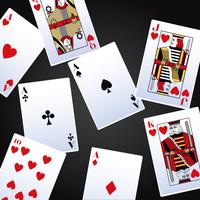 Jogo de cartas de poker vetor