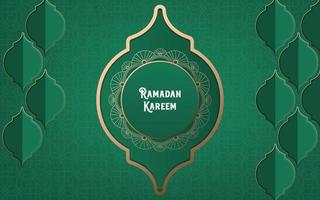 fundo de ramadan kareem com padrão árabe vetor