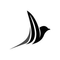 logotipo abstrato do pássaro vetor