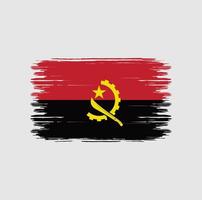 escova de bandeira de angola. bandeira nacional vetor