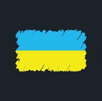 escova de bandeira da ucrânia vetor