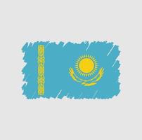 escova de bandeira do Cazaquistão vetor