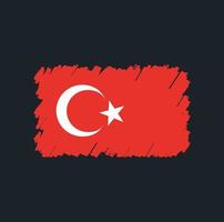 escova de bandeira turquia vetor