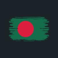 escova de bandeira de bangladesh. bandeira nacional vetor