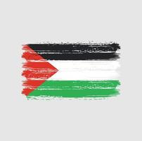 pinceladas de bandeira da Palestina. bandeira nacional vetor