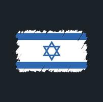 escova da bandeira israel vetor