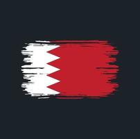 escova de bandeira do Bahrein. bandeira nacional vetor