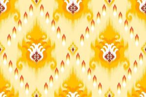 design de padrão sem emenda étnico ikat. tecido asteca tapete mandala ornamento chevron têxtil decoração papel de parede. fundo de ilustrações vetoriais de bordado tradicional nativo de seda tribal vetor