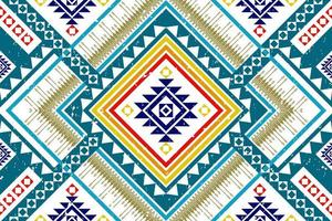 design de padrão geométrico étnico sem costura. tecido asteca tapete mandala ornamento chevron têxtil decoração papel de parede. fundo de ornamento de bordado tradicional índio africano peru tribal vetor