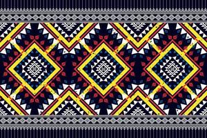 design de padrão geométrico étnico sem costura. tecido asteca tapete mandala ornamento chevron têxtil decoração papel de parede. fundo de vetor de bordado tradicional indiano africano peru tribal