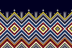 design de padrão geométrico étnico sem costura. tecido asteca tapete mandala ornamento chevron têxtil decoração papel de parede. fundo de ilustração vetorial de bordado tradicional índio africano peru tribal vetor