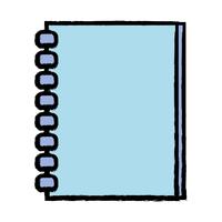 design de objeto de papéis de caderno para escrever vetor