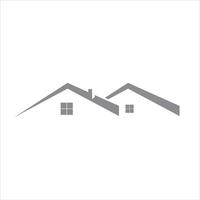 logotipo de design de telhado de casa minimalista e moderno vetor