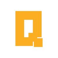 design de logotipo de letra q do alfabeto vetor