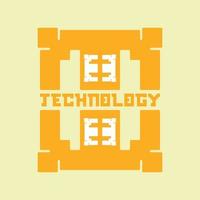 ideias de design de logotipo de tecnologia vetor
