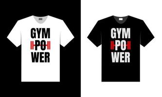 melhor design de camiseta para amante de academia e fitness. vetor
