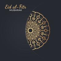 ilustração comemorativa eid mubarak. vetor