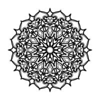 mandala desenhada à mão. decoração em ornamento de doodle oriental étnica. vetor