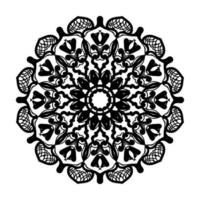 mandala desenhada à mão. decoração em ornamento de doodle oriental étnica. vetor