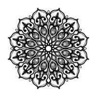 mandala desenhada à mão. decoração em ornamento de doodle oriental étnica. vetor