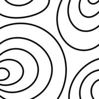 abstrato preto e branco de linhas pretas de espiral. um padrão de linhas pretas sobre fundo abstrato de linhas brancas, desenhadas à mão. conjunto de texturas e padrão de tinta desenhados à mão. vetor