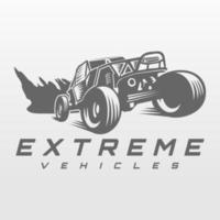 vetor de ícone de design de logotipo extremo de veículos