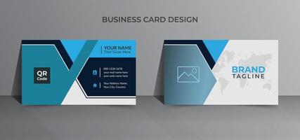 design de modelo de impressão de cartão de visita simples em vetor