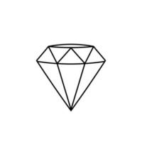 sinal de ícone de diamante vetor