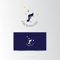 Logo Design Corporativo Fresh Music simples vetor