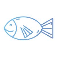 linha peixe comida comida nutrição vetor