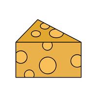 nutrição de queijo delicioso e fresco vetor
