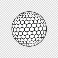 ilustração vetorial isolada de ícone de bola vetor