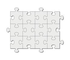 Modelo de grade de quebra-cabeça vazio 10x10 formas 100 peças