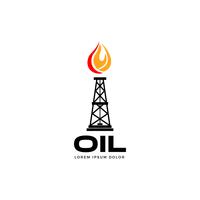 Ícone de símbolo de Design de logotipo de óleo vetor