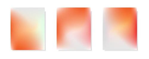 uma coleção de fundos abstratos de capa de vetor gradiente branco laranja. para fundos de brochura de negócios, cartões, papéis de parede, cartazes e designs gráficos. modelo de ilustração