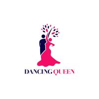 Logotipo da Rainha da Dança vetor