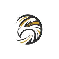 Círculo Eagle Sea Hawk Logo vetor