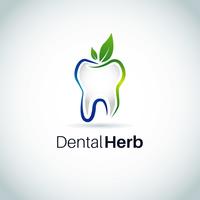 Logotipo Dental Herb vetor