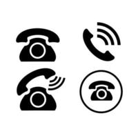vetor de ícone de telefone. símbolo do ícone do telefone isolado. ícone de chamada