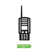 vetor de sinal de ícone de walkie talkie, símbolo, ilustração de logotipo para web e mobile