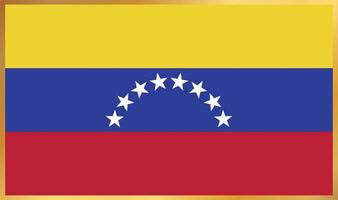 bandeira da venezuela, ilustração vetorial vetor