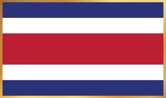 bandeira da costa rica, ilustração vetorial vetor