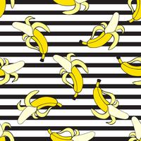 Bananas sem costura vetor padrão
