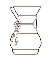 ícone de chemex de café vetor