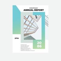 relatório anual corporativo, modelo de design criativo vetor