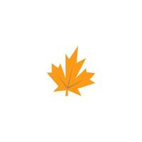 modelo de design plano de ícone de folhas de outono vetor