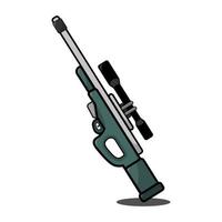 arma de atirador furtivo, ilustração vetorial eps.10 vetor