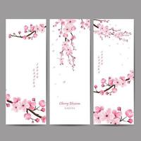 flor de cerejeira, sakura, japão, padrão floral japonês, ilustração vetorial. vetor