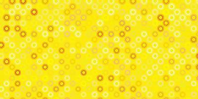 textura de vetor amarelo claro com símbolos de doença.