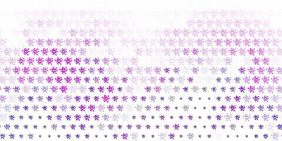 pano de fundo vector roxo claro com símbolos de vírus.